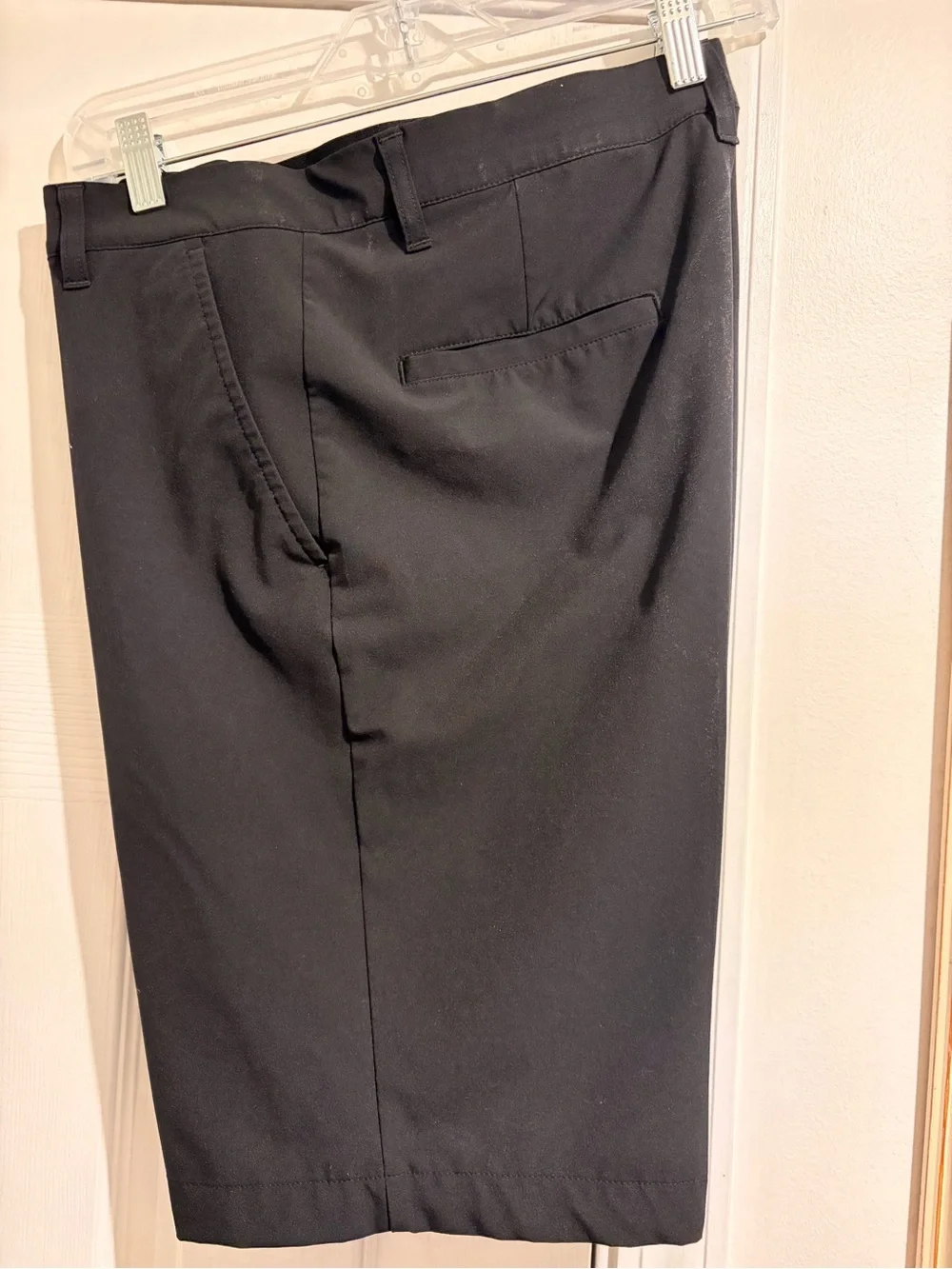adidas Black Flat-Front Men's Shorts